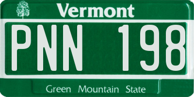 VT license plate PNN198