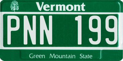 VT license plate PNN199