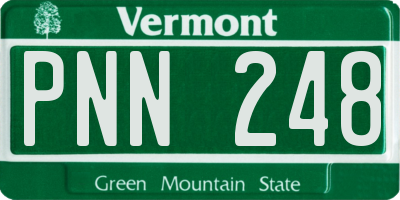 VT license plate PNN248