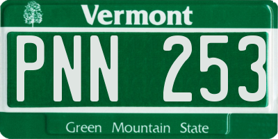 VT license plate PNN253
