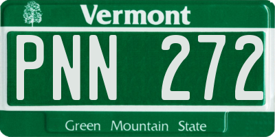 VT license plate PNN272
