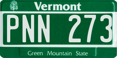 VT license plate PNN273