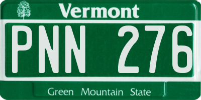 VT license plate PNN276