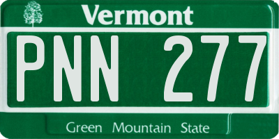 VT license plate PNN277