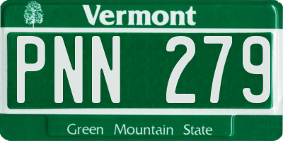 VT license plate PNN279