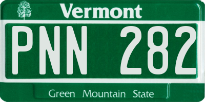 VT license plate PNN282