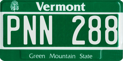 VT license plate PNN288