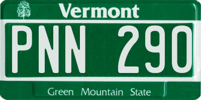 VT license plate PNN290