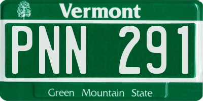 VT license plate PNN291