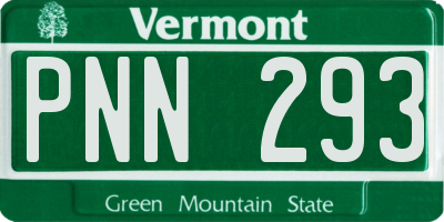 VT license plate PNN293