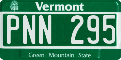 VT license plate PNN295