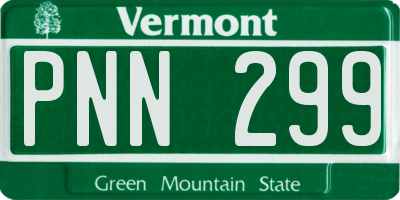 VT license plate PNN299