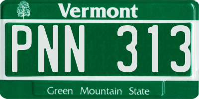 VT license plate PNN313