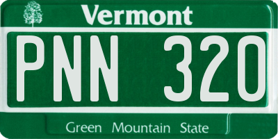 VT license plate PNN320