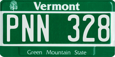 VT license plate PNN328