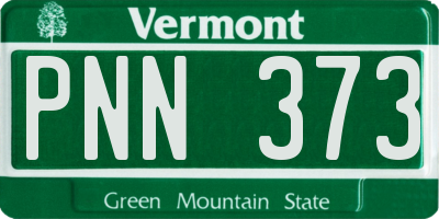VT license plate PNN373
