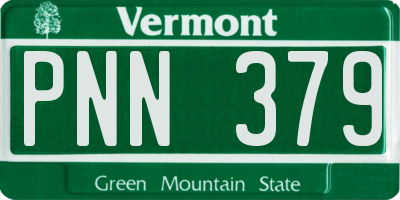 VT license plate PNN379