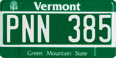 VT license plate PNN385
