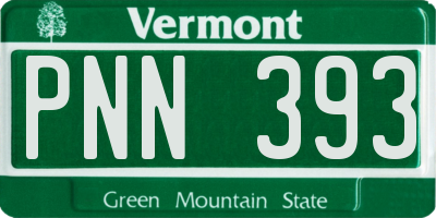 VT license plate PNN393