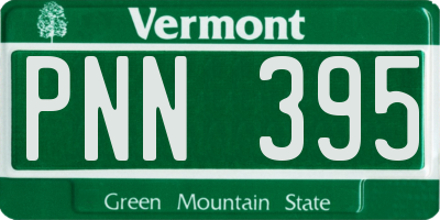 VT license plate PNN395