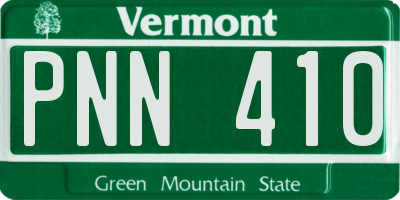 VT license plate PNN410