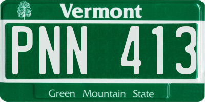 VT license plate PNN413