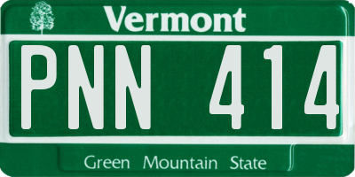 VT license plate PNN414