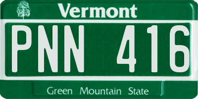 VT license plate PNN416