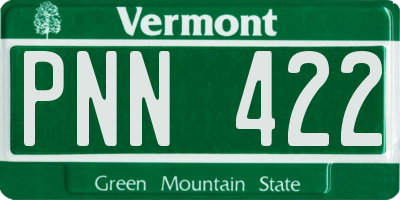 VT license plate PNN422