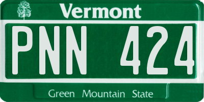 VT license plate PNN424