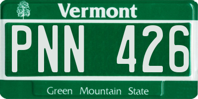 VT license plate PNN426