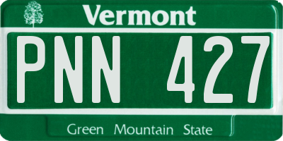 VT license plate PNN427
