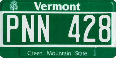 VT license plate PNN428