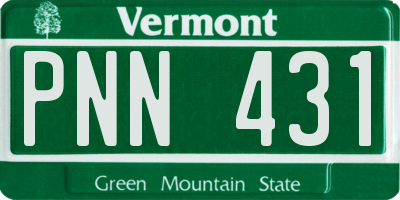 VT license plate PNN431
