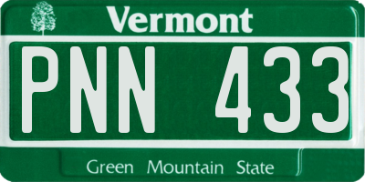 VT license plate PNN433