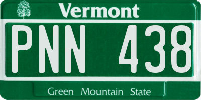 VT license plate PNN438
