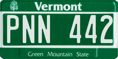 VT license plate PNN442