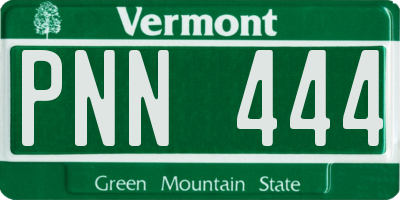 VT license plate PNN444