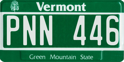 VT license plate PNN446