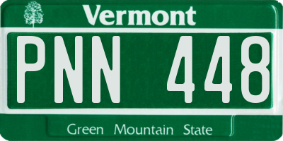 VT license plate PNN448