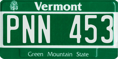 VT license plate PNN453