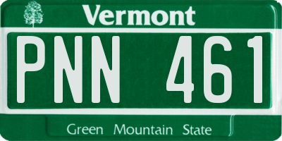 VT license plate PNN461