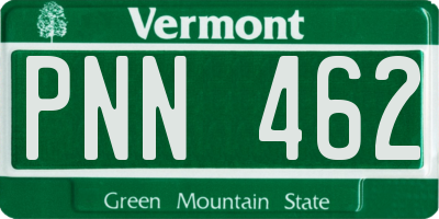 VT license plate PNN462