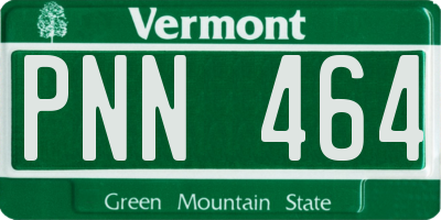 VT license plate PNN464