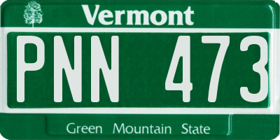 VT license plate PNN473
