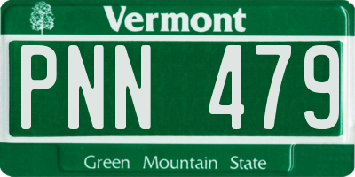 VT license plate PNN479
