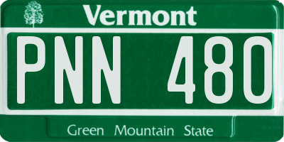 VT license plate PNN480