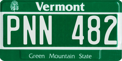 VT license plate PNN482