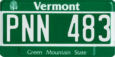 VT license plate PNN483