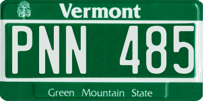 VT license plate PNN485